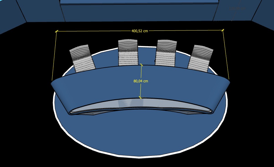mesa mostrador concurso plato tv varios sobres 1u
